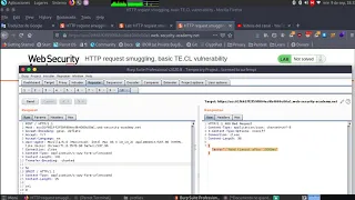 HTTP request smuggling basic TE CL vulnerability