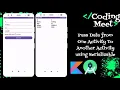 How to Pass Data from One Activity To Another Activity using Serializable Android Studio Kotlin