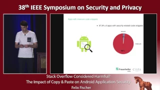 Stack Overflow Considered Harmful - - The Impact of Copy Paste on Android Application Security