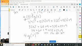 Alg 1 Mod 3 Sec 2 V3 Function Notation and Evaluating