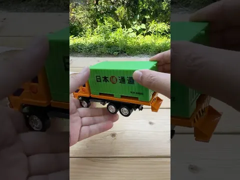 Marble Run & Late-1980s Yonezawa Nippon Express Container Truck #slope #automobile