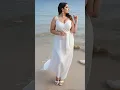 Download Lagu Beautiful Dubai Queen White Dress Walking on Beach #queen #dubai #beach