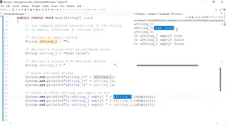 Java 76 The isEmpty method