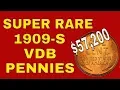 1909S VBD penny value Super rare 1909S VDB pennies worth money