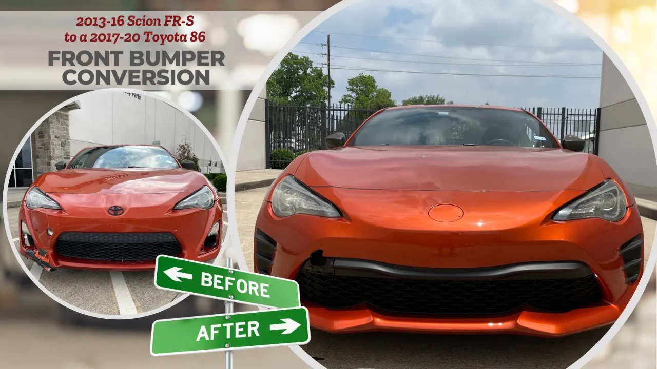 2013-2016 Scion FR-S to 2017-2020 Toyota 86 Painted Front Bumper Conversion Kit