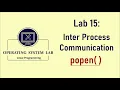 Program for Inter-Process Communication using popen pclose