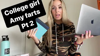 Download College girl, Amy farts, can’t stop farting while trying to study!! MP3