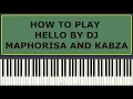 Hello - Dj maphorisa, kabza de small (piano tutorial)