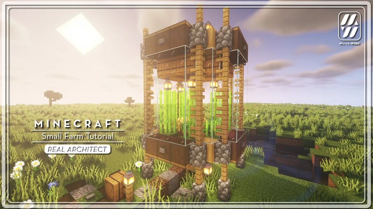 Minecraft: How to Build a Small Farm Tutorial