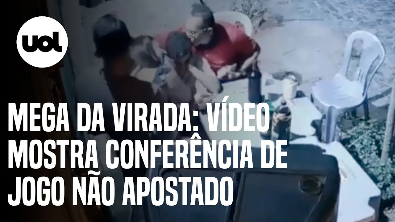 Mega da Virada: Vídeo mostra momento em que família confere jogo não apostado com dezenas sorteadas