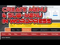 How To Create Menu And Sub-Menu In Wordpress Beginners Guide