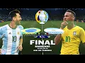 ARGENTINA VS BRASIL FINAL COPA AMERICA | PES 2021 PC