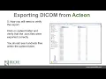 ACETON - how to export DICOM files