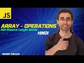 JavaScript Array Operations Adding Removing Length and Iterating - Hindi
