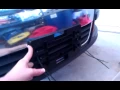 Install no drill front license plate holder Volkswagen Passat 2008