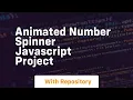 Animated number spinner javascript project