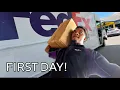 First Day Working At FedEx Vlog 56