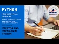 Functions in Python Part-3 Iterators and Iterables