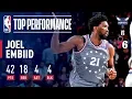 Joel Embiid Fills Up the Stat Sheet 42 Pts 18 Rebs November 9 2018
