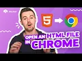 How To Open a HTML File In Chrome
