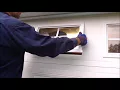 How to change a garage door window