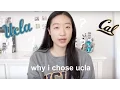 WHY I CHOSE UCLA OVER UC BERKELEY how i made my college decision