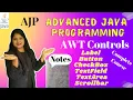 AWT Controls using Applet Free Notes Lecture 3 AJP Full Course Padho Engineering