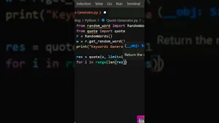 Quotes Generator in Python Get Random Quotes