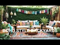 Boho Style Backyard Patio Ideas Bohemian Outdoor Lounge Areas Eclectic Garden Terraces Decor