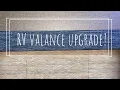 How to recover a wooden RV valance no more faux leather