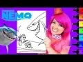 Coloring Finding Nemo Bruce The Shark Coloring Page Prismacolor Markers KiMMi THE CLOWN
