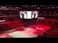 Our first game of our season tickets for 100 Blackhawks season with my dad Love you dad