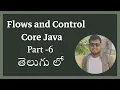 Java Flow and Control Statements - Telugu Part 6