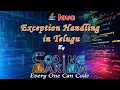 Java Exception Handling in telugu with Animation from coding maxima with animations java