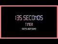 135 Seconds Every Seconds Beep Sound Digital Timer