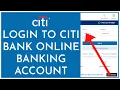 How to Login to Citibank Online Banking Account 2023