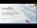 Reimbursement 101 Training Introductory Topics