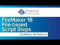 FileMaker 18 New Features File Based Script Steps