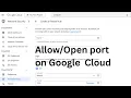 How to Open a Port in Google Cloud Platform GCP Step-by-Step Firewall Rules Tutorial in Hindi