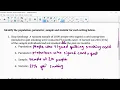 7-1 Population Parameter Sample Statistic