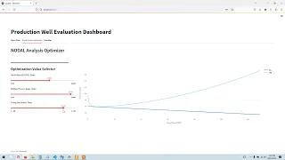 Interactive Nodal Analysis and Well Production optimization dashboard using python