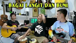 Download Bagai Langit Dan Bumi - Nathan Fingerstyle + Kendang Irfan + Iwan | Via Vallen | Nella Kharisma MP3