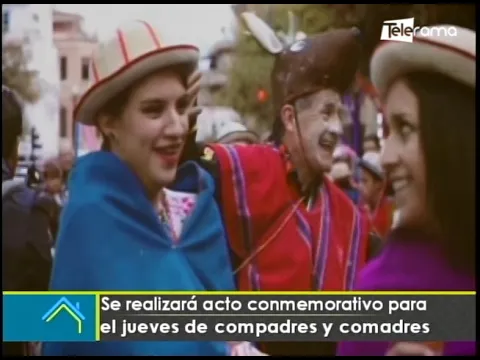 Se realizará acto conmemorativo para el jueves de compadres y comadres