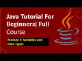 Module 3 Variables and Data Types in Java Programming