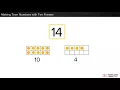 Making Teen Numbers with Ten Frames K NBT 1