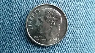 2019-P ROOSEVELT DIME A COPPER - NICKEL BLEND OVER A COPPER CORE 91 67 COPPER AND 8 33 NICKEL