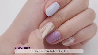 Dashing Diva  Glaze Gel Nail Strips Parisian Red