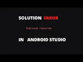 How to fix error Duplicate resoucres in Android Studio
