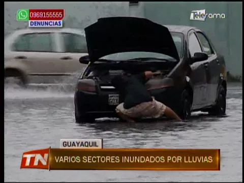 Varios sectores inundados por lluvias