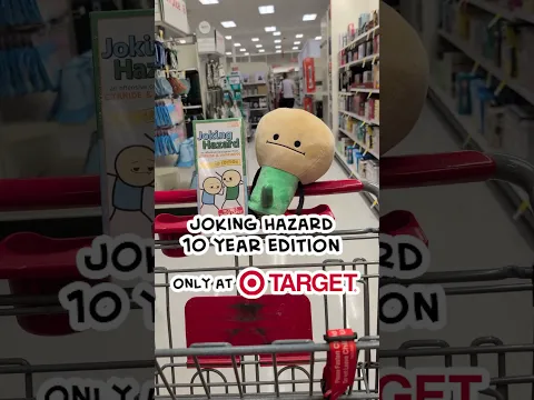 Joking Hazard 10 Year Edition with 25 new cards is NOW AVAILABLE in your local Target or Target.com!